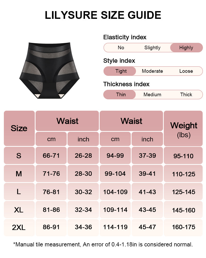 Women's High-Waist No Show Basic Mesh Panties