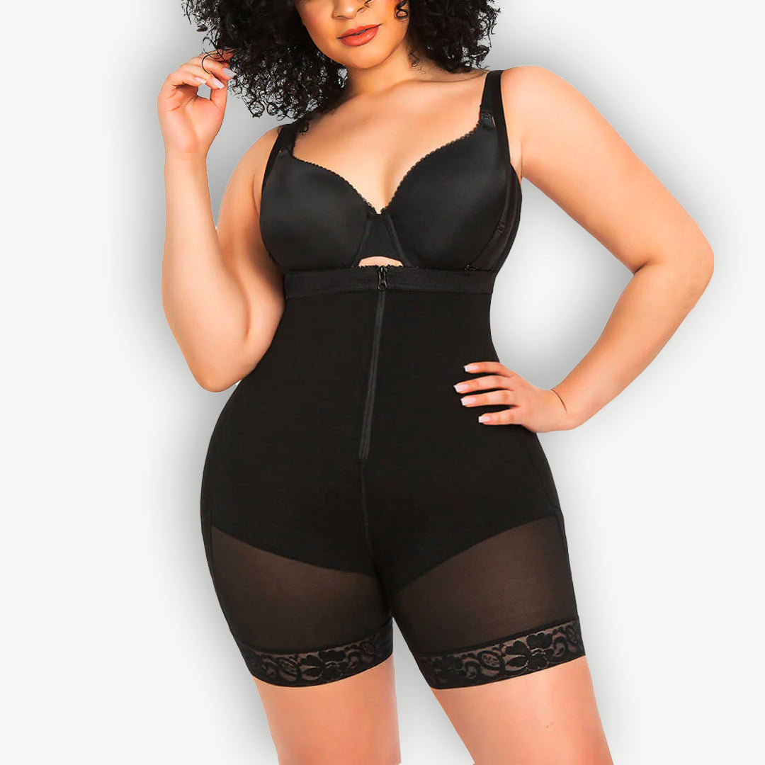 FIRM TUMMY COMPRESSION BODYSUIT FAJA WITH BUTT LIFTER