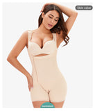 Slimming Shapewear Short Faja With Side Zipper-Beige