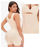 Slimming Shapewear Short Faja With Side Zipper-Beige