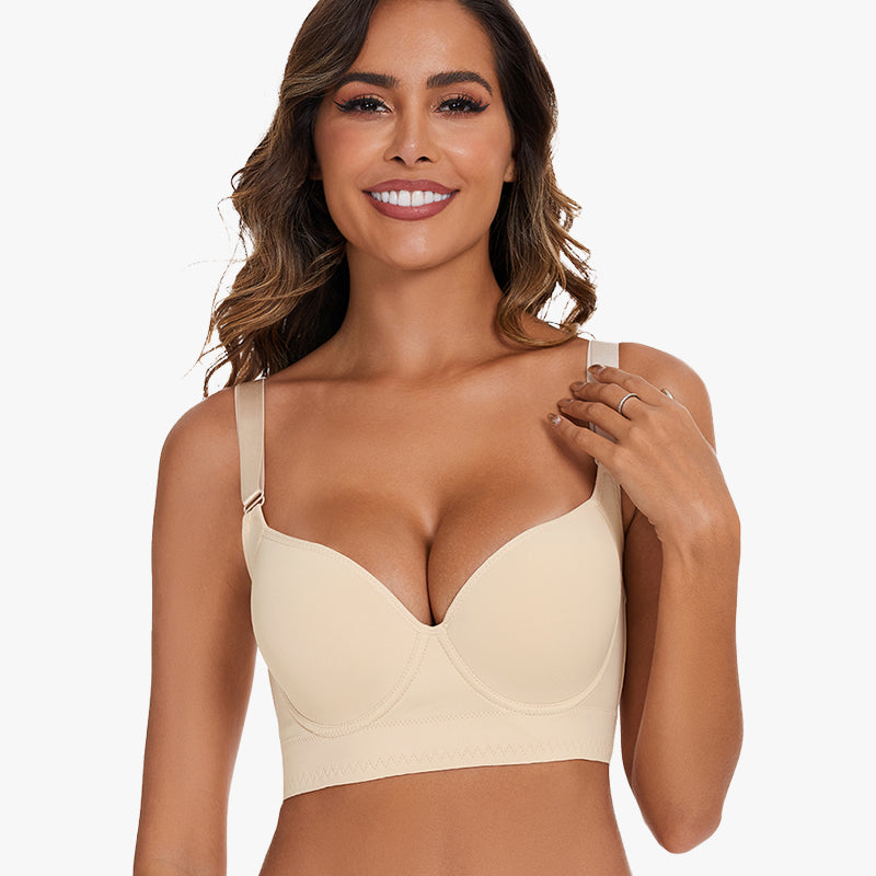 LilySure® Push-Up Back Smoothing Bra - Beige (Buy 1 Get 1 Free）